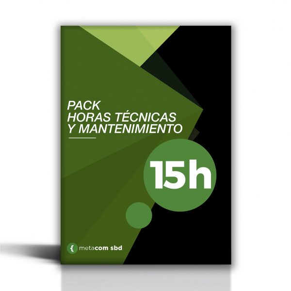 Pack de mantenimiento y horas técnicas de pagina web de sbd de 15 horas